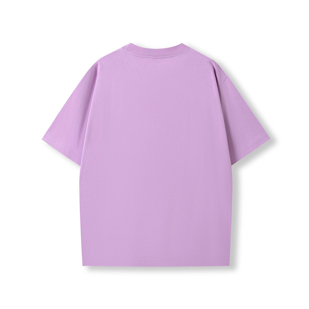 Unisex oversized Heavyweight organic Cotton Tshirt - Lilac - Back