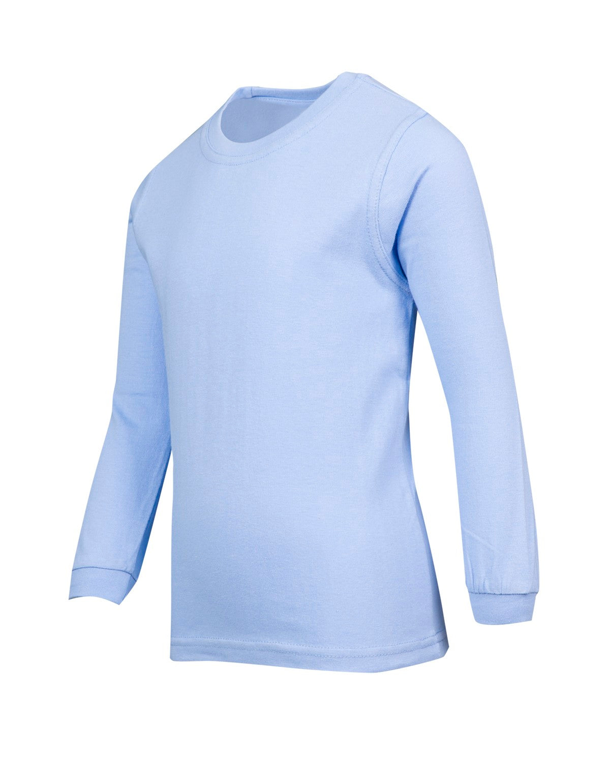 Kid's Long Sleeve T-shirt - Sky Blue - Side