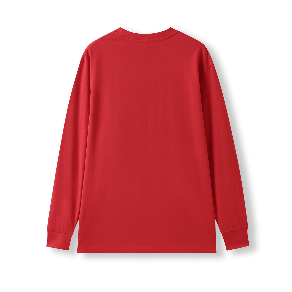 Men's / Unisex Long Sleeve T-shirt - Red - Back