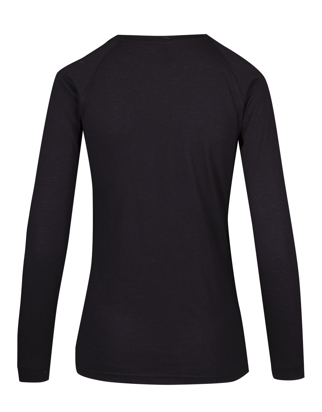 Womens Greatness Heather Long Sleeve T-shirt - Black - Back