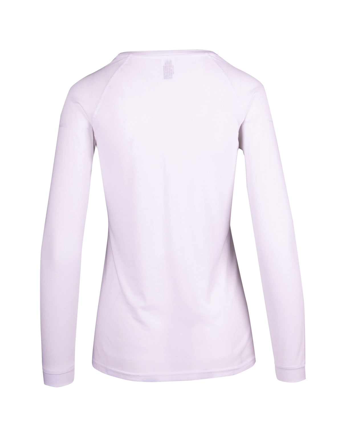 Womens Greatness Heather Long Sleeve T-shirt - White - Back