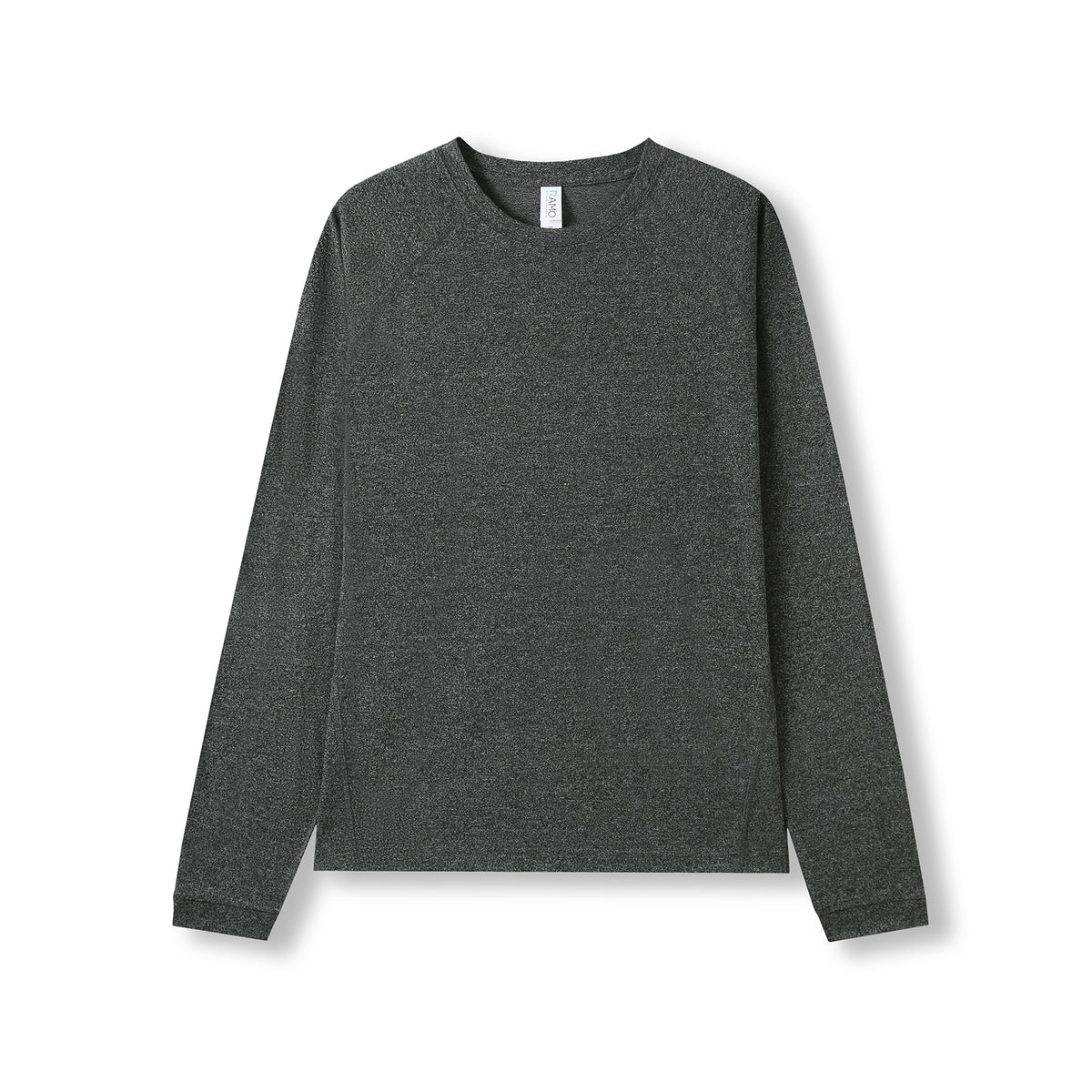 Men's / Unisex Greatness Heather Long Sleeve T-shirt - Dark Heather - Front