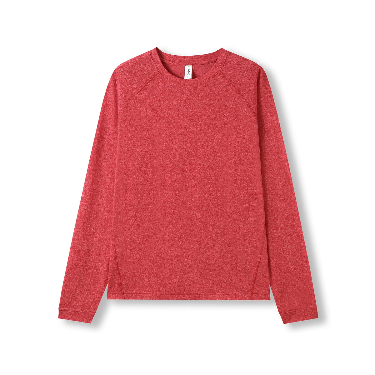 Men's / Unisex Greatness Heather Long Sleeve T-shirt - Red Heather - Front