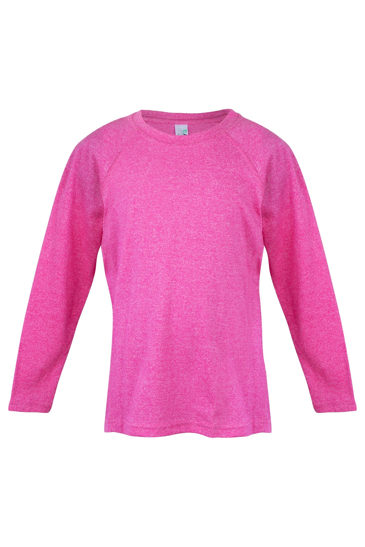 Kid's Greatness long sleeve T-shirt - Hot Pink Heather - Front