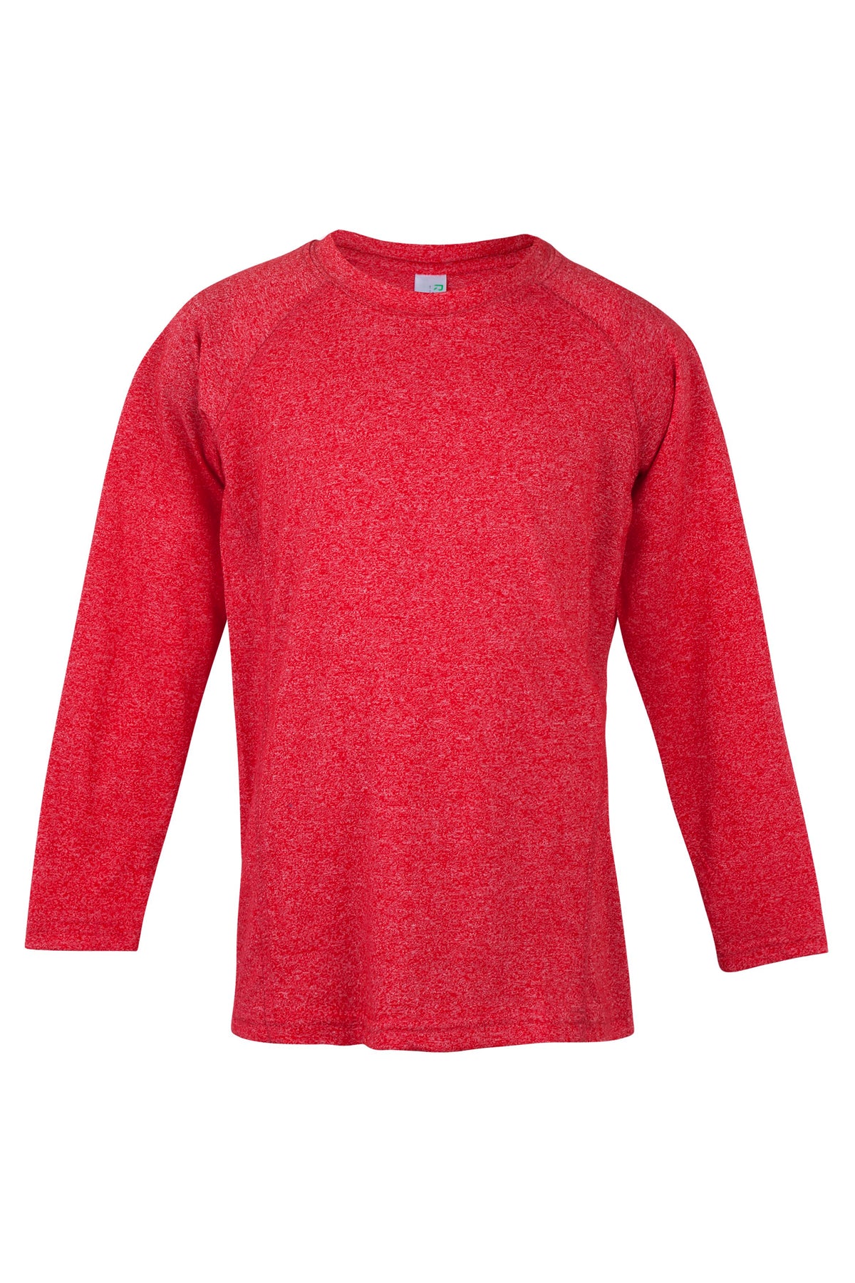 Kid's Greatness long sleeve T-shirt - Red Heather - Front