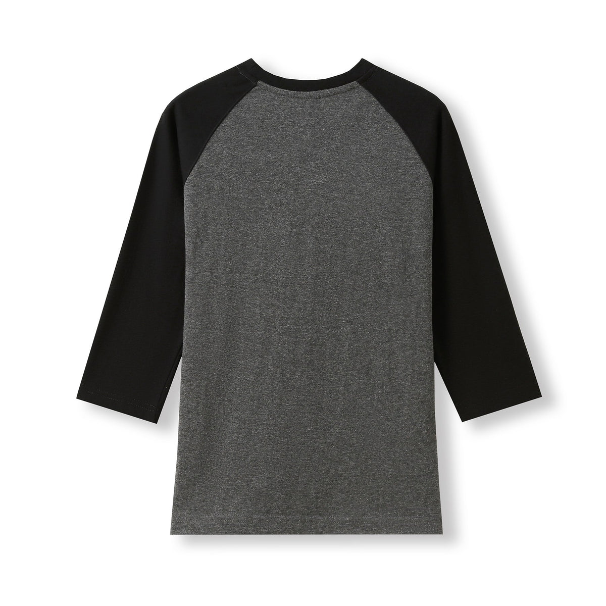 Women's 3/4 Sleeve Raglan T-shirt - Dark Marl/Black - Back
