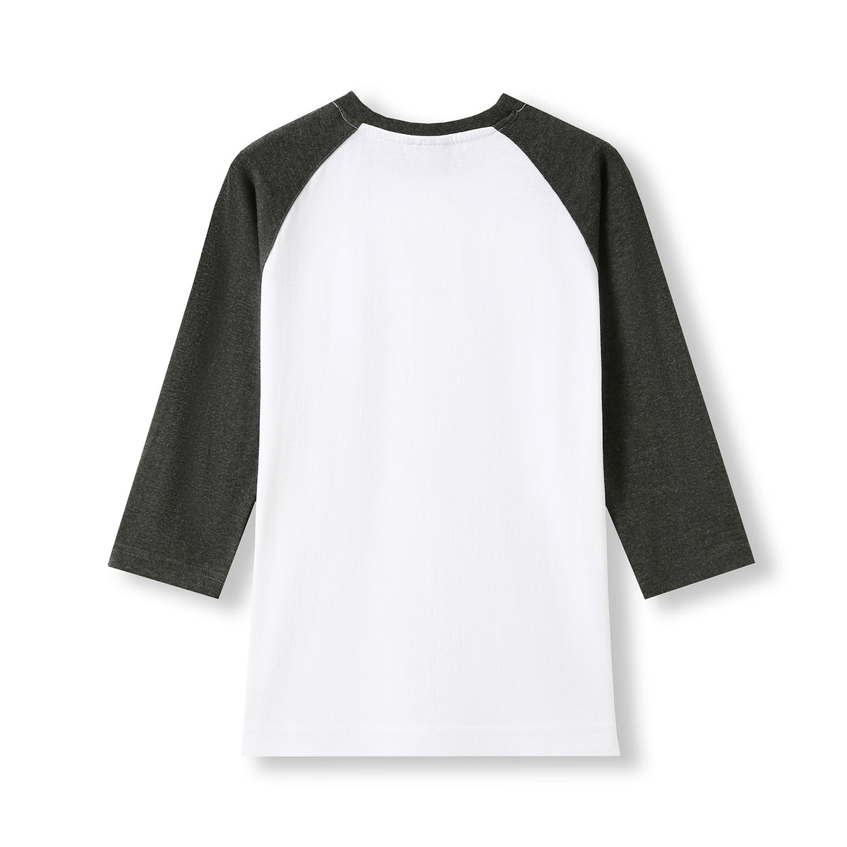 Women's 3/4 Sleeve Raglan T-shirt - White/Dark Marl - Back