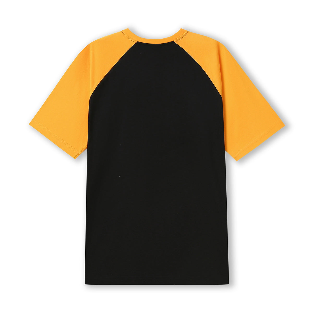 Men's / Unisex Raglan Sleeve Tee - Black/Gold - Back