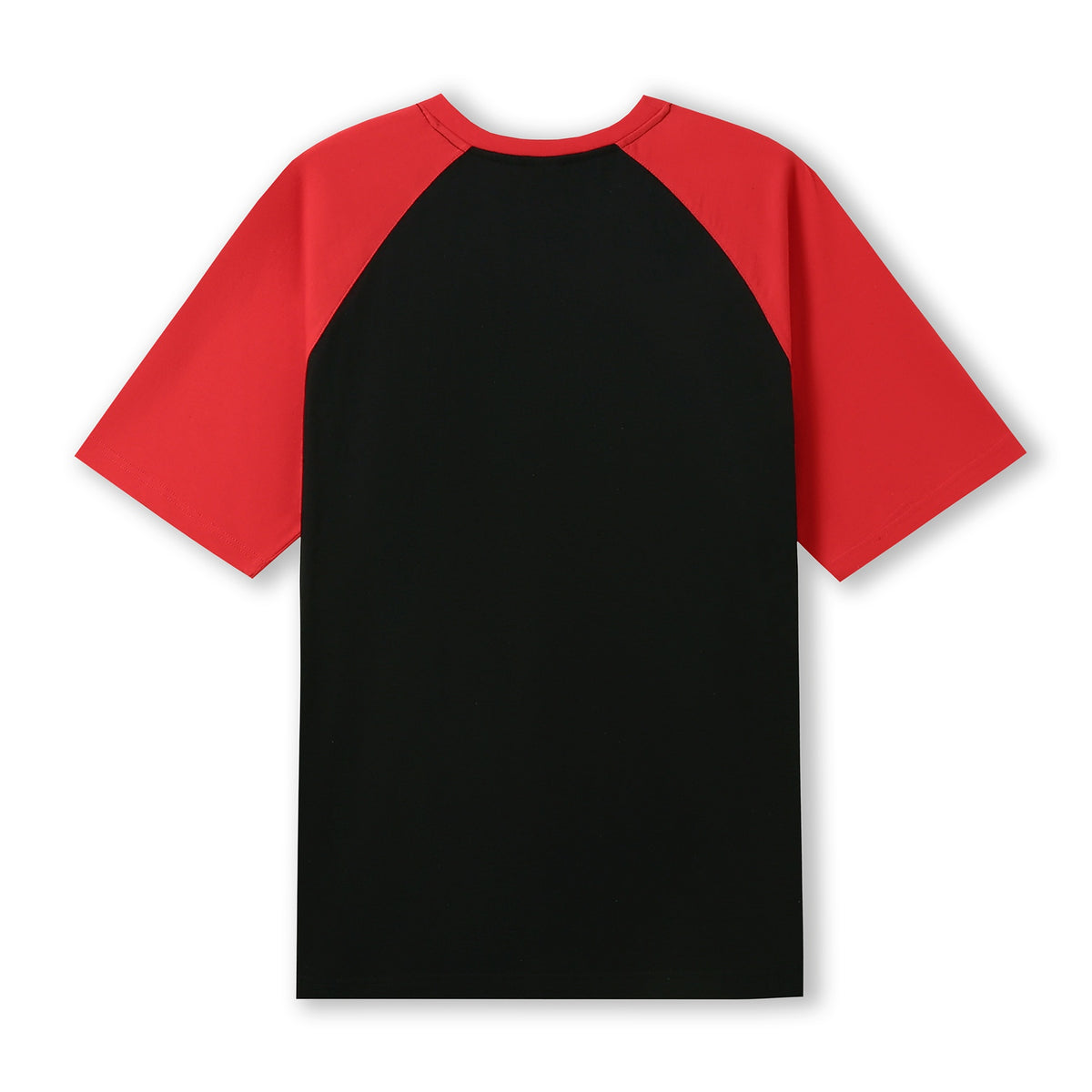 Men's / Unisex Raglan Sleeve Tee - Black/Red - Back
