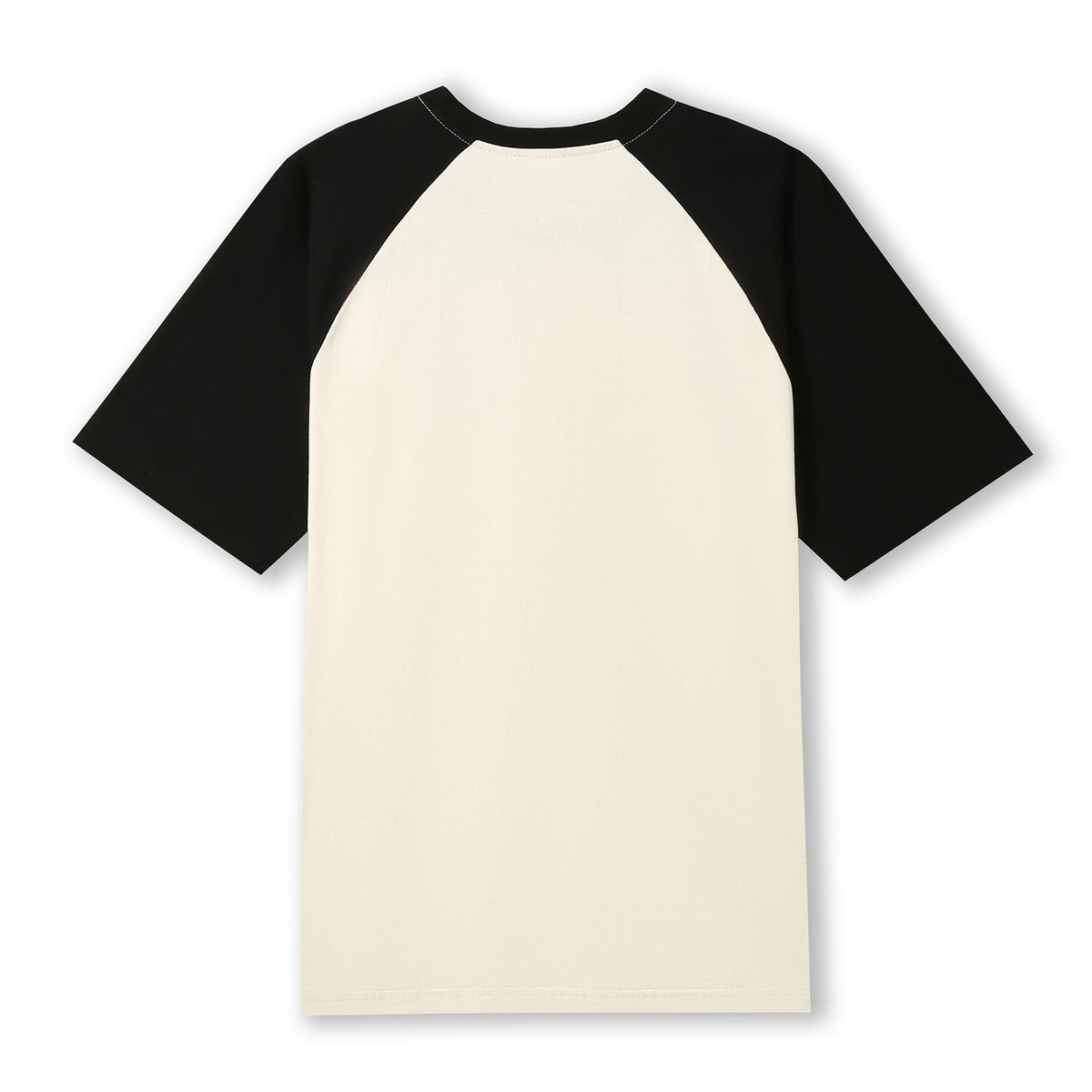 Men's / Unisex Raglan Sleeve Tee - Bone/Black - Back