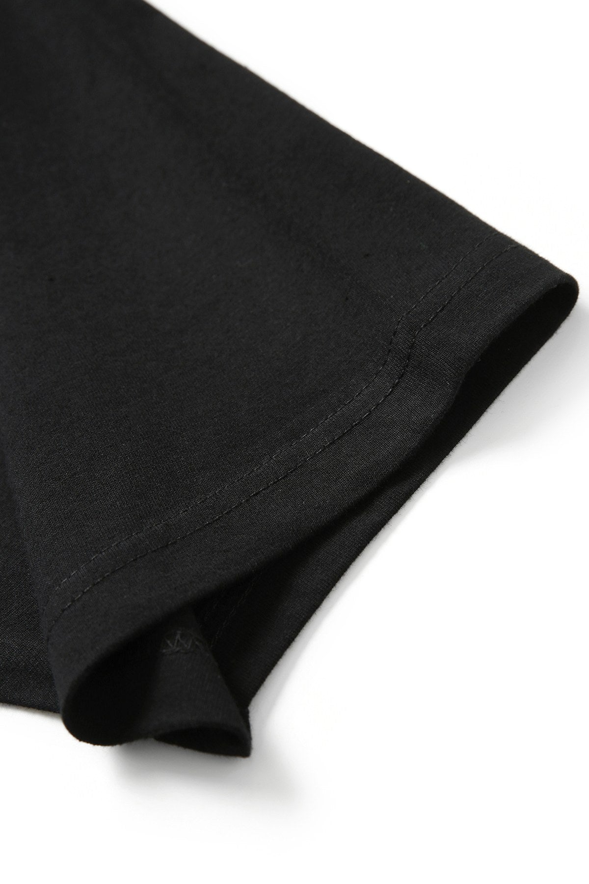 Men's / Unisex Raglan Sleeve Tee - Dark Marl/Black - Side