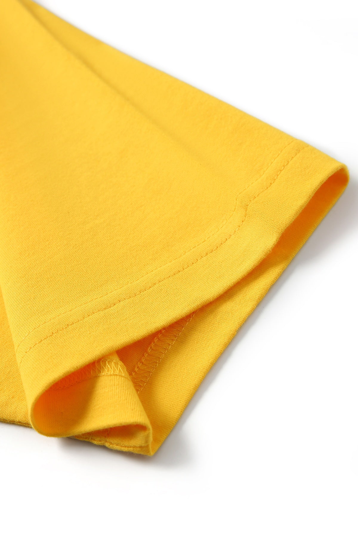 Men's / Unisex Raglan Sleeve Tee - Navy/Yellow - Side