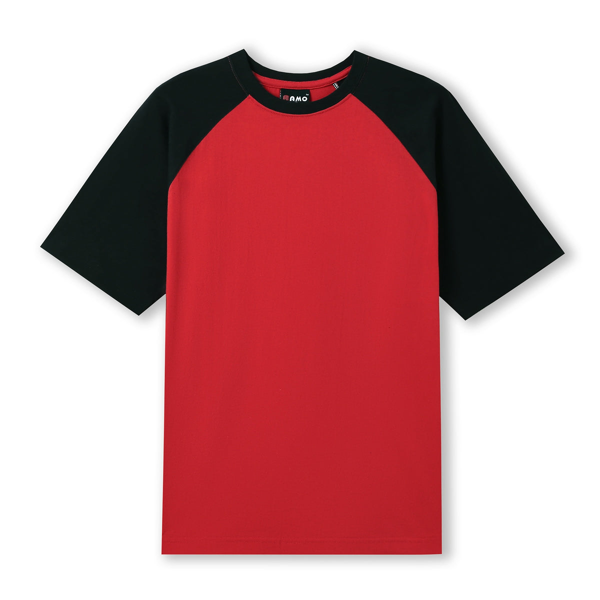 Men's / Unisex Raglan Sleeve Tee - Red/Black - Front