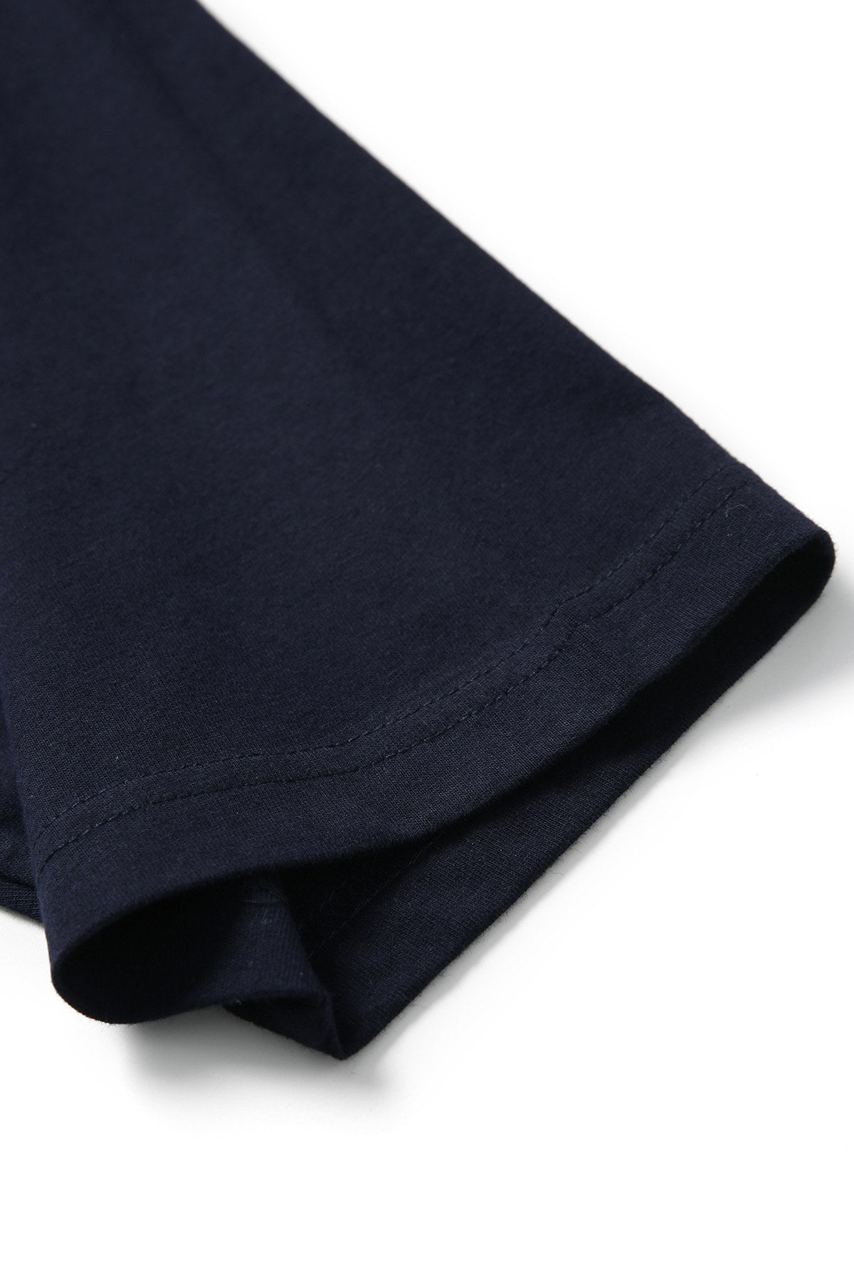 Men's / Unisex Raglan Sleeve Tee - White/Navy - Side