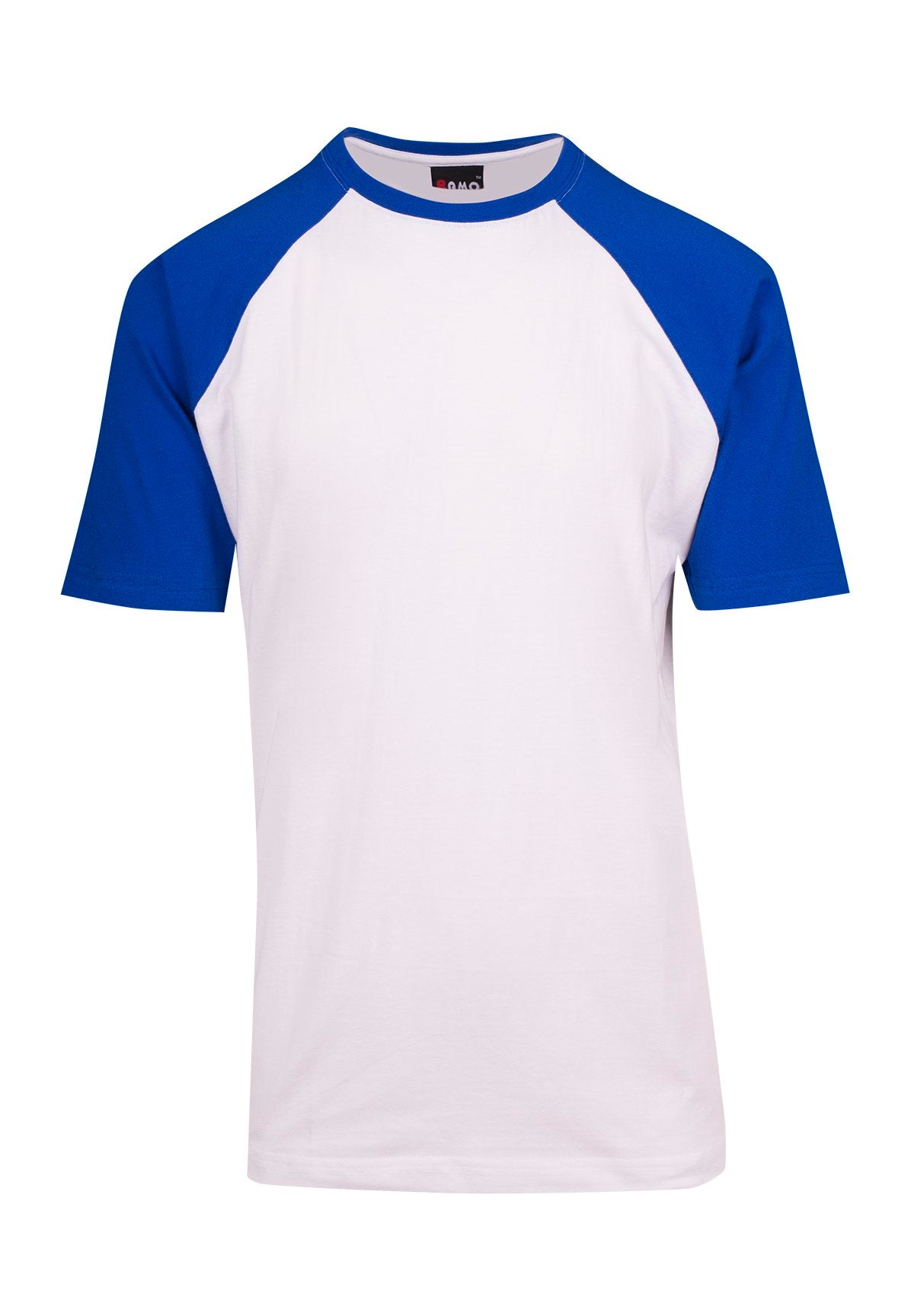Men's / Unisex Raglan Sleeve Tee - White/Royal - Front