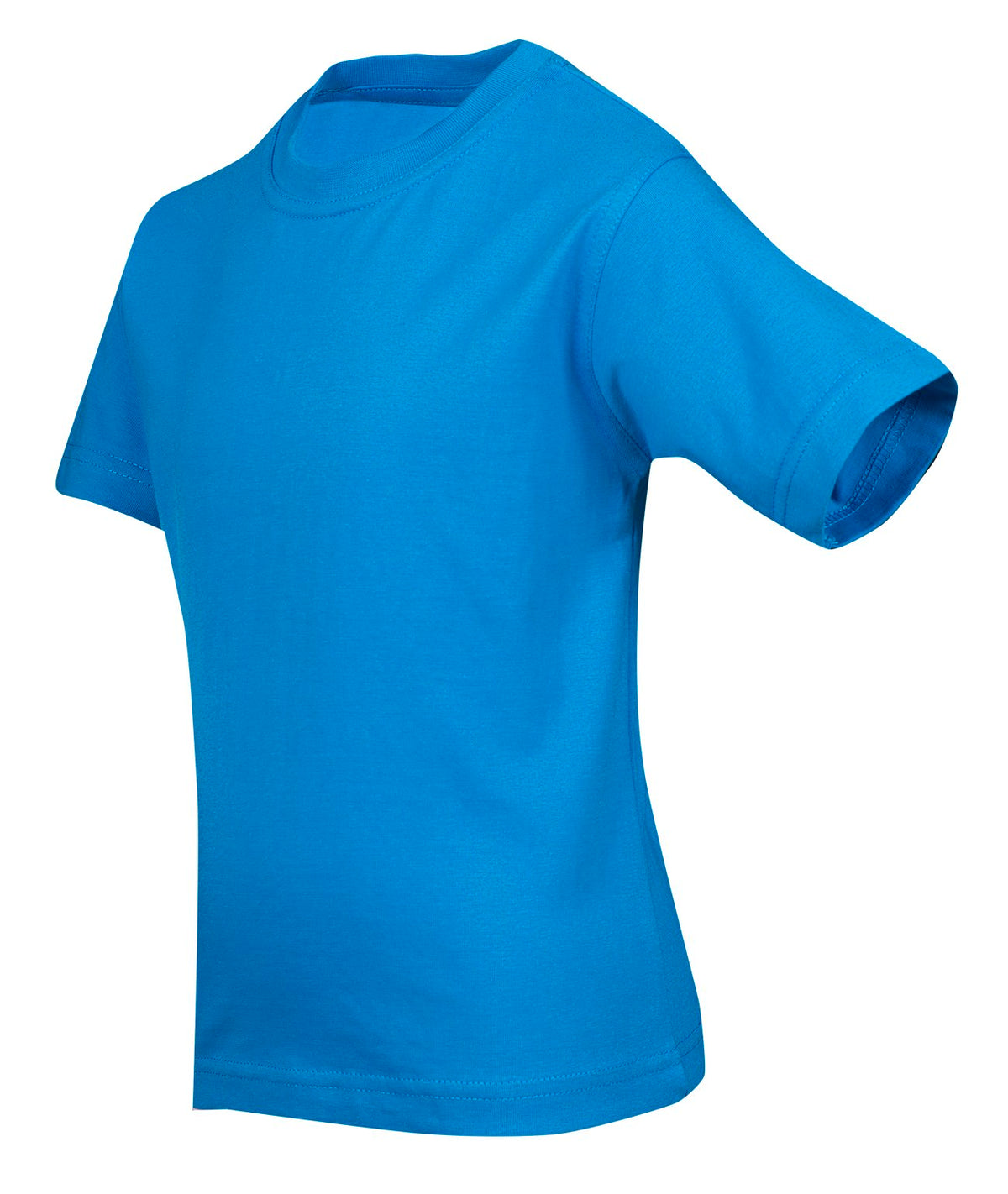 Kid's Regular T-shirt - Azure - Side
