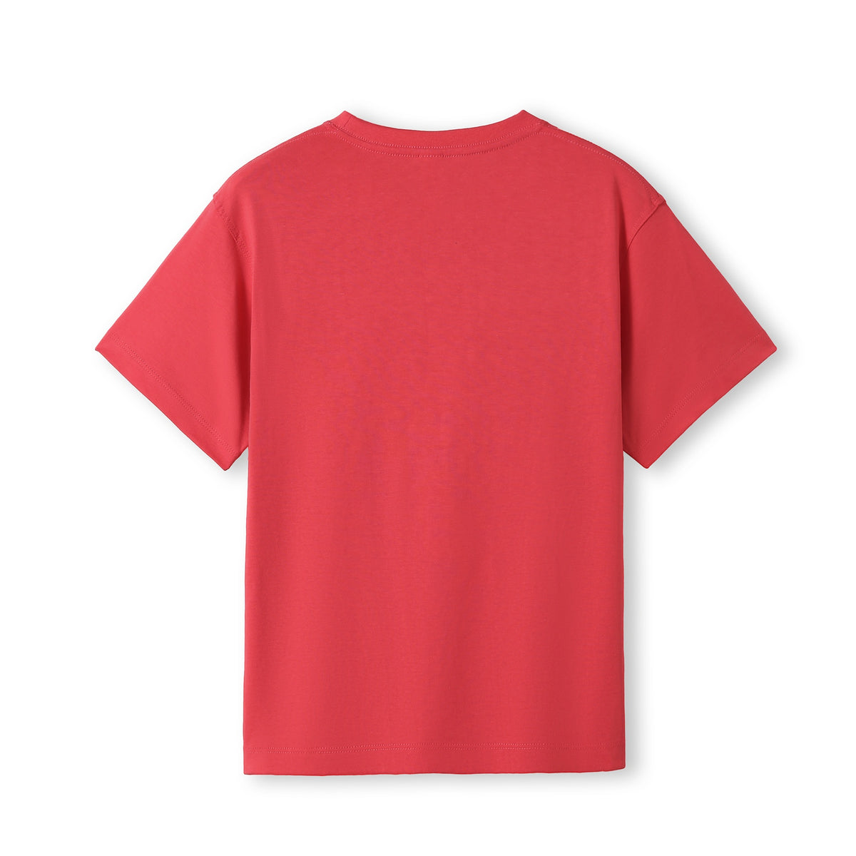 Kid's Regular T-shirt - Coral Red - Back