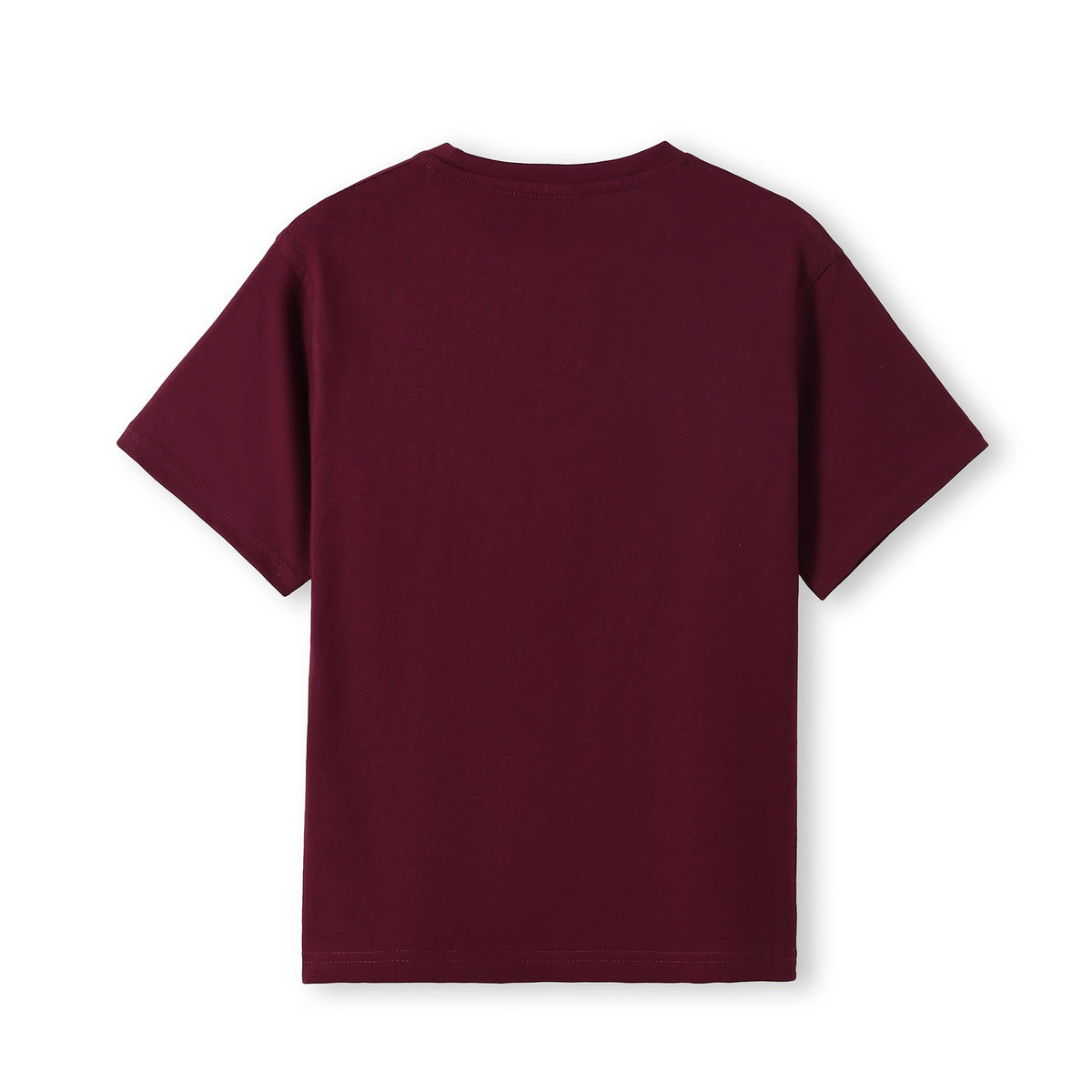 Kid's Regular T-shirt - Maroon - Back