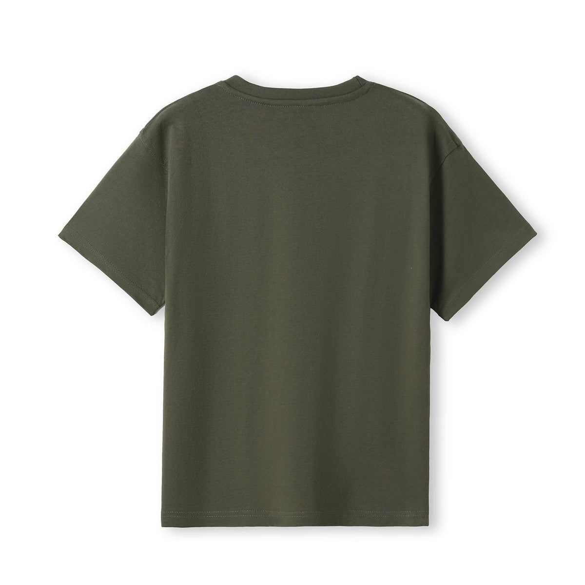 Kid's Regular T-shirt - Olive - Back