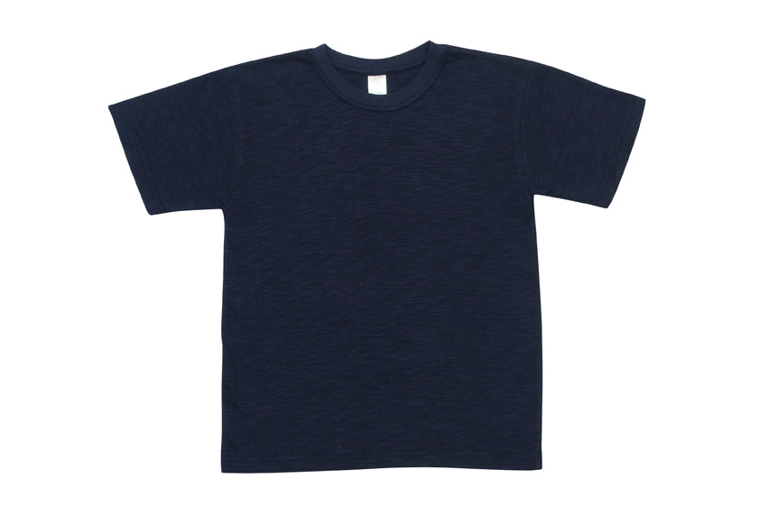 Kids Bamboo Cotton T-shirt - Navy Blue - Front