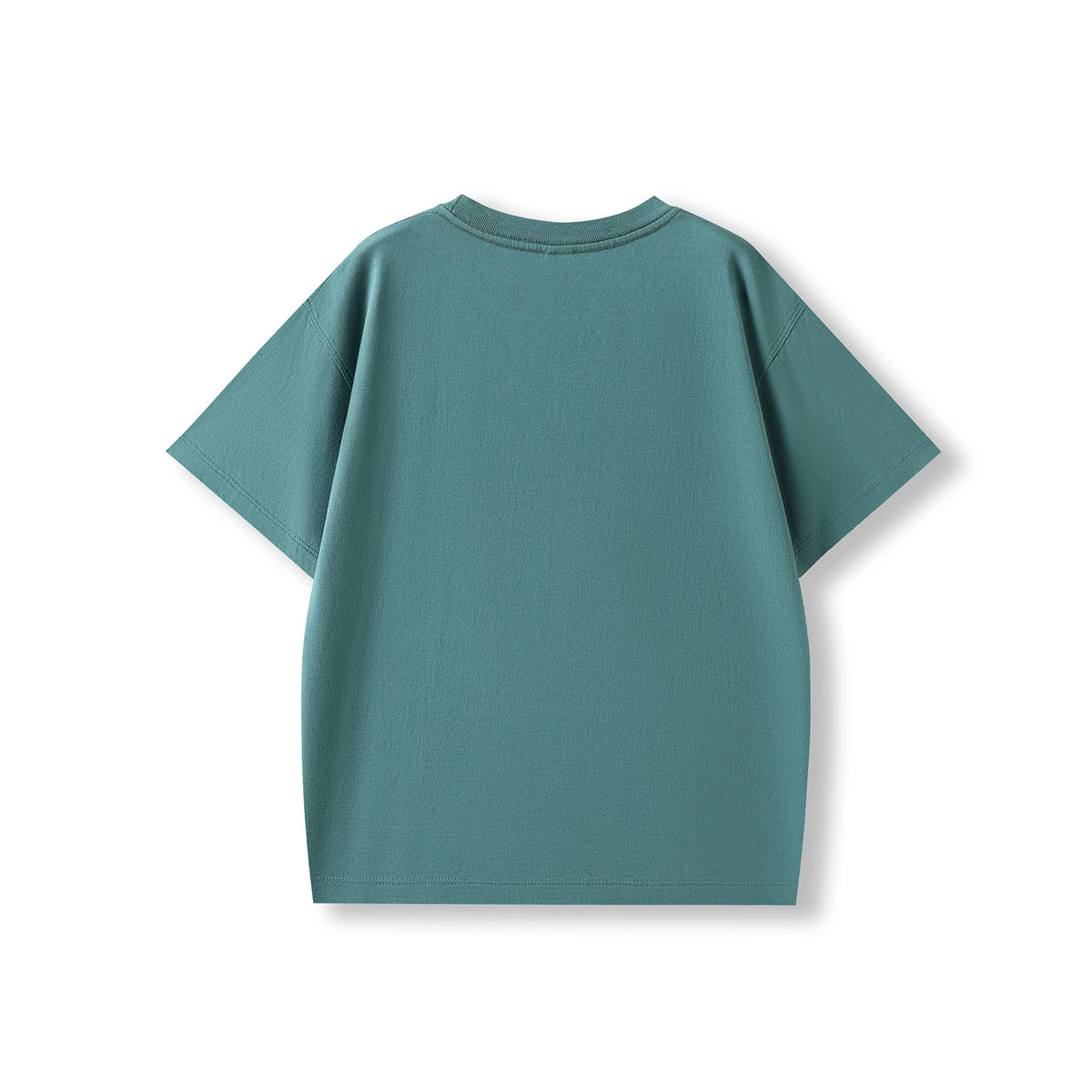 Kid's 200GSM 100% Organic Cotton Faded Tshirt - Arctic Ocean Faded - Back