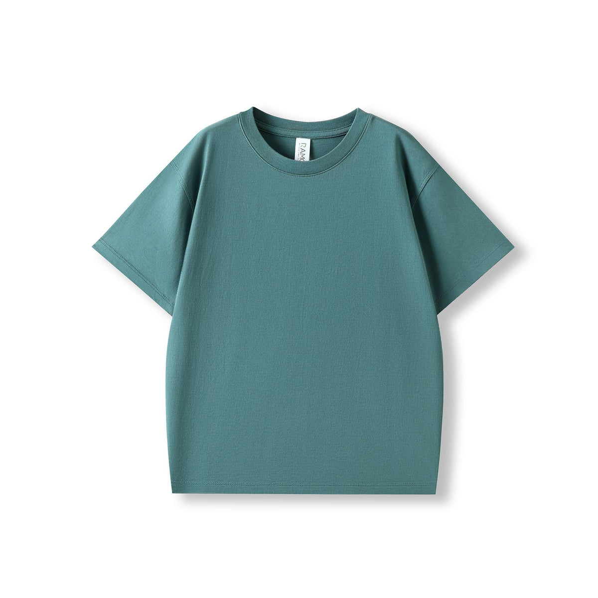 Kid's 200GSM 100% Organic Cotton Faded Tshirt - Arctic Ocean Faded - Front
