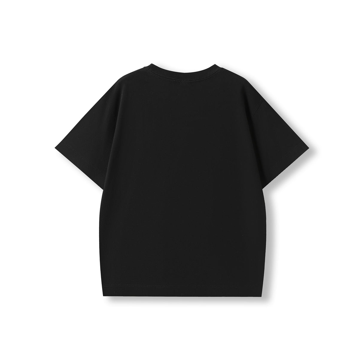 Kid's 200GSM 100% Organic Cotton Faded Tshirt - Black Faded - Back