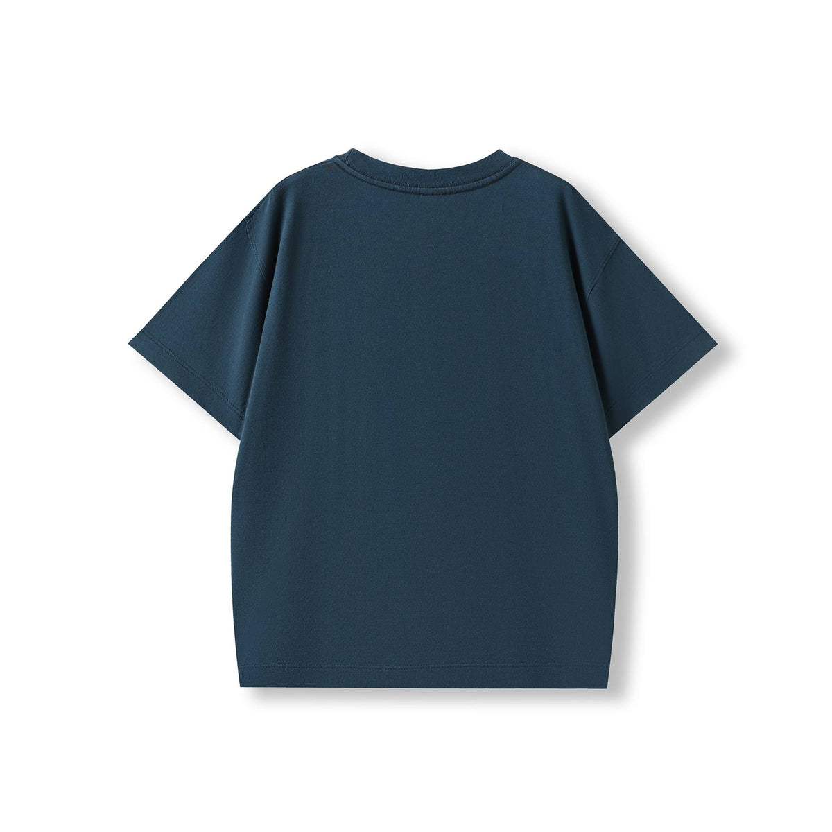 Kid's 200GSM 100% Organic Cotton Faded Tshirt - French Navy Faded - Back