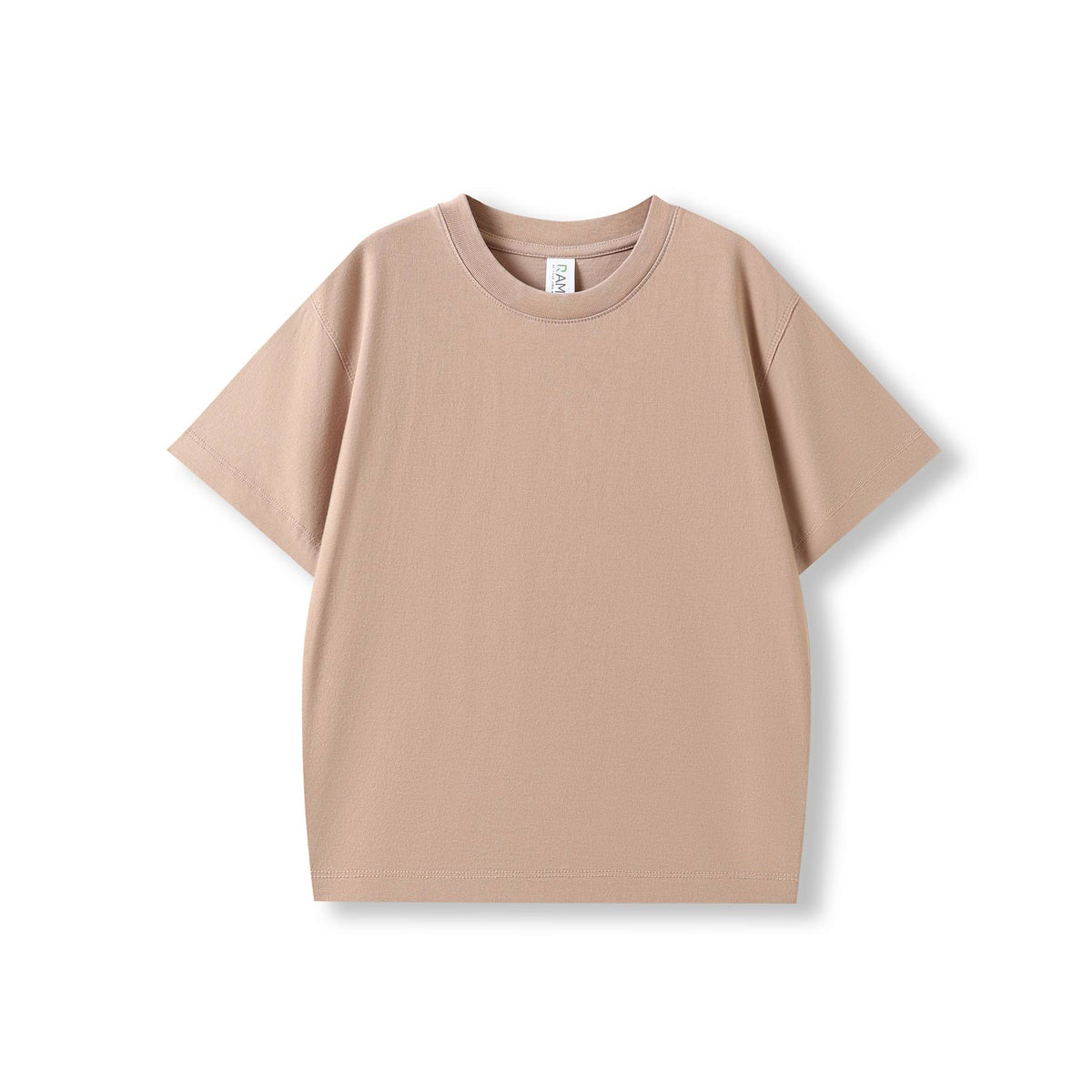 Kid's 200GSM 100% Organic Cotton Faded Tshirt - Peach Faded - Front