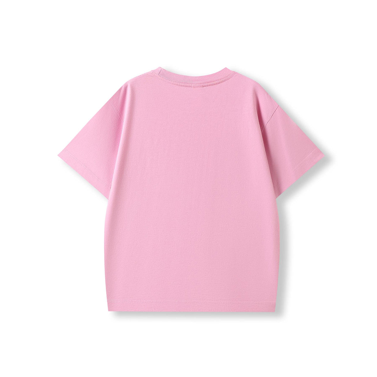 Kid's 200GSM 100% Organic Cotton Faded Tshirt - Pink Mist Faded - Back