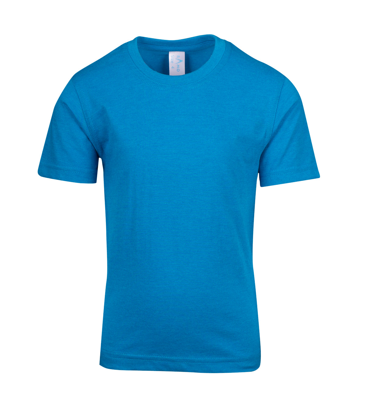 Kids Marl Crew Neck T-shirt - Azure Marl - Front