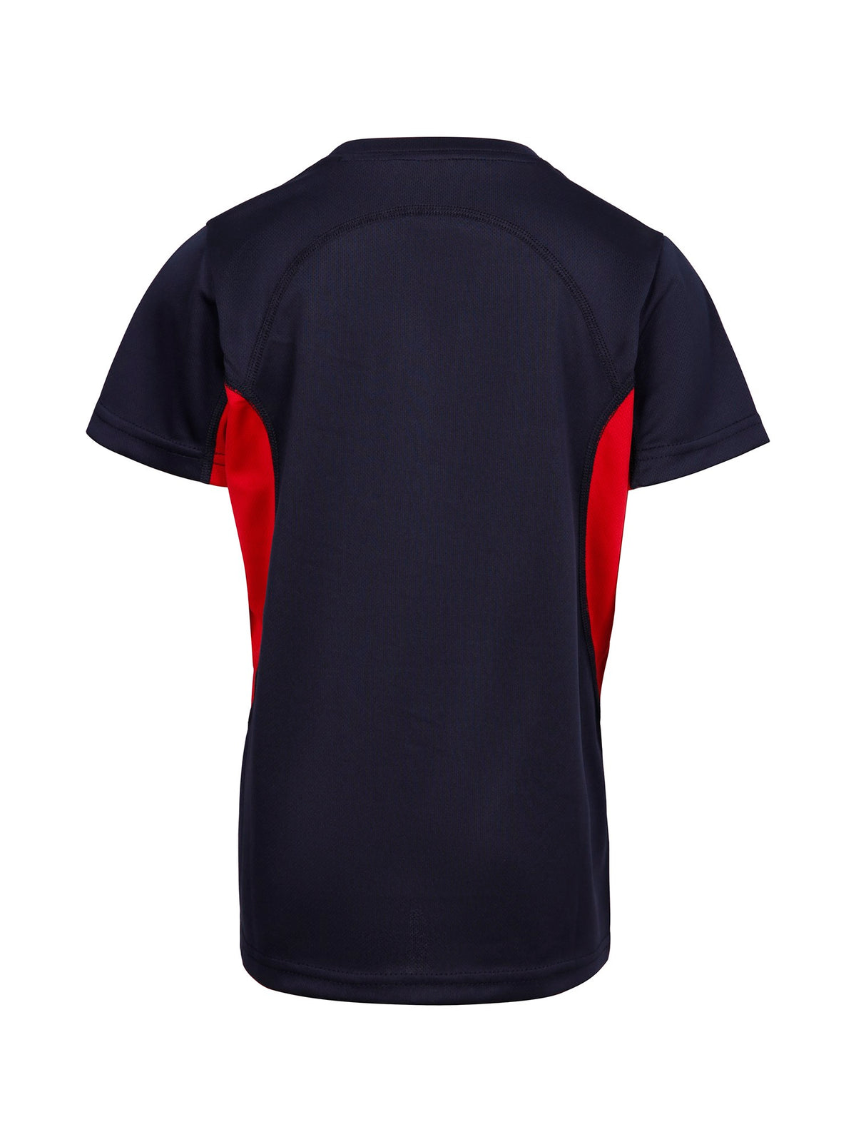 Kids Accelerator Cool-Dry T-shirt - Navy/Red - Back