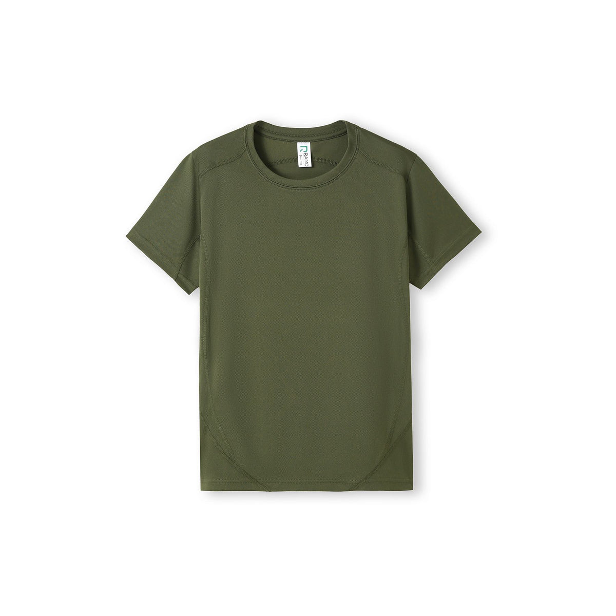Kids Accelerator Cool-Dry T-shirt - Olive - Front