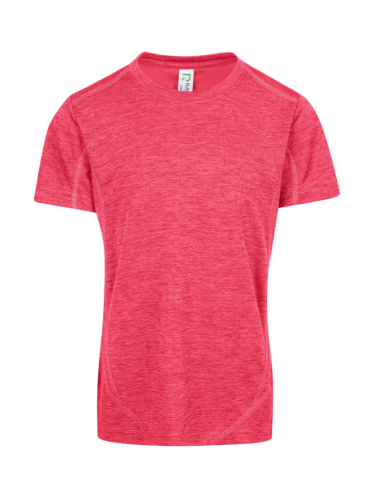 Kid's Challenger 100% polyester T-shirt - Red Marl - Front