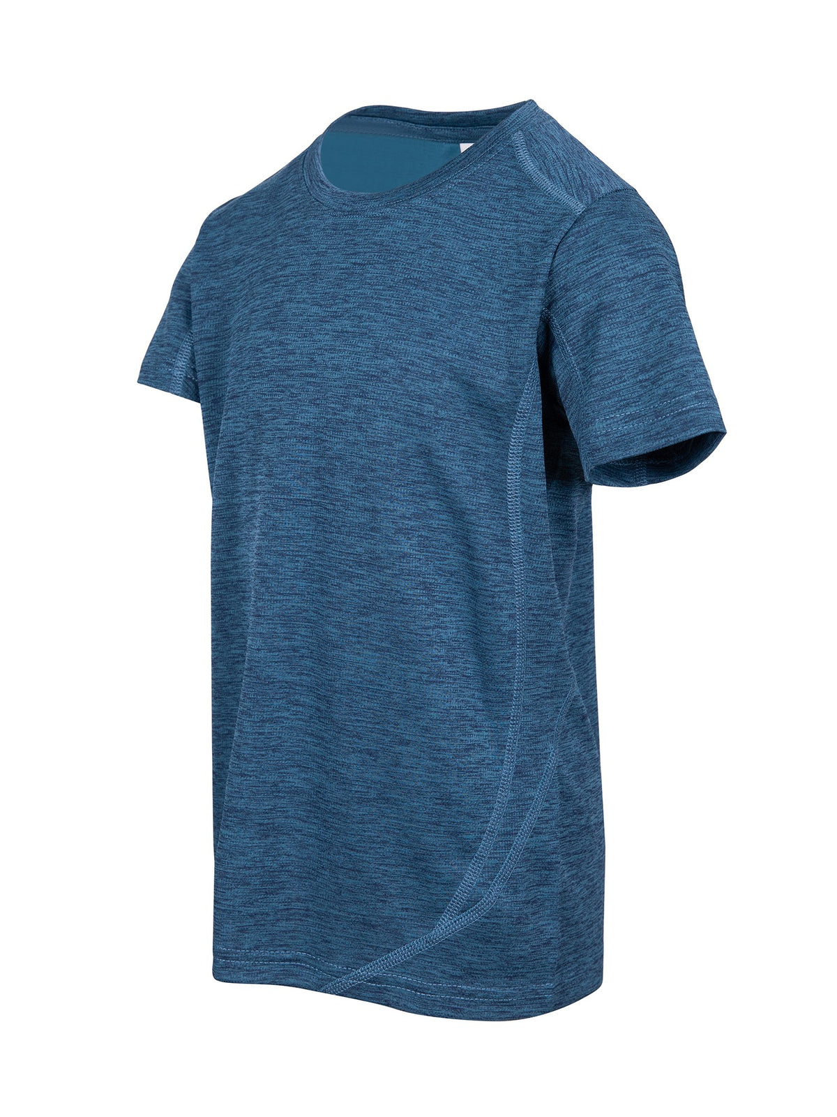 Kid's Challenger 100% polyester T-shirt - Teal Marl - Side