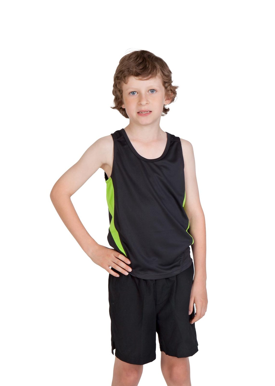 Kids Accelerator Cool-Dry Singlet - view
