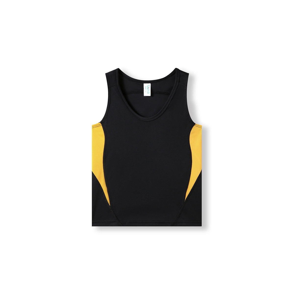 Kids Accelerator Cool-Dry Singlet - Black/Gold - Front