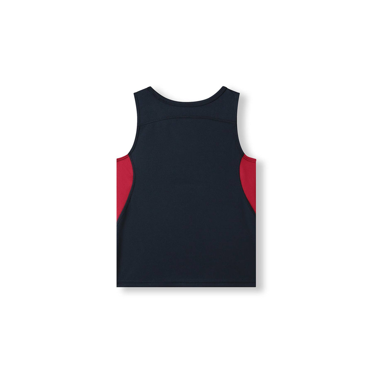 Kids Accelerator Cool-Dry Singlet - Navy/Red - Back