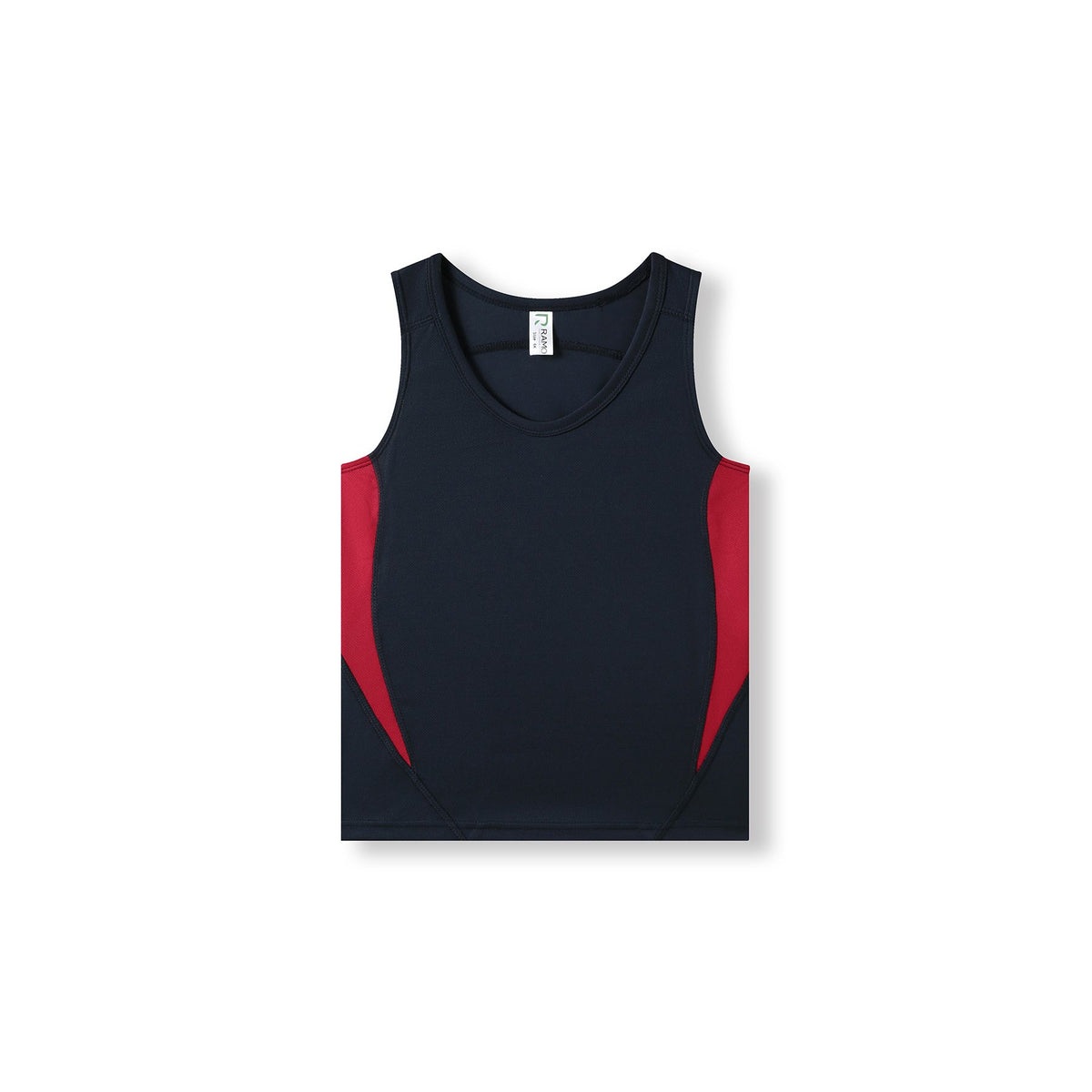 Kids Accelerator Cool-Dry Singlet - Navy/Red - Front