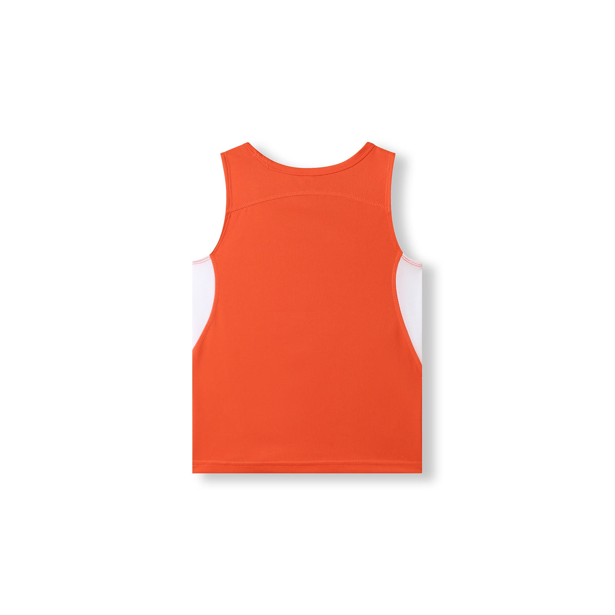 Kids Accelerator Cool-Dry Singlet - Orange/White - Back