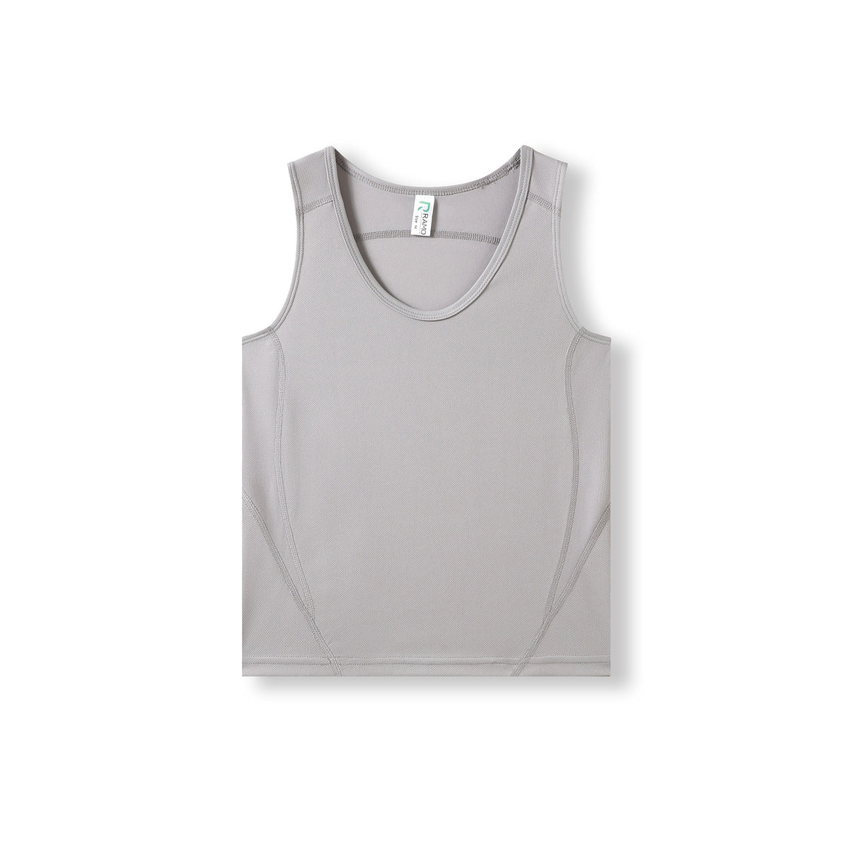 Kids Accelerator Cool-Dry Singlet - Stone Grey - Front