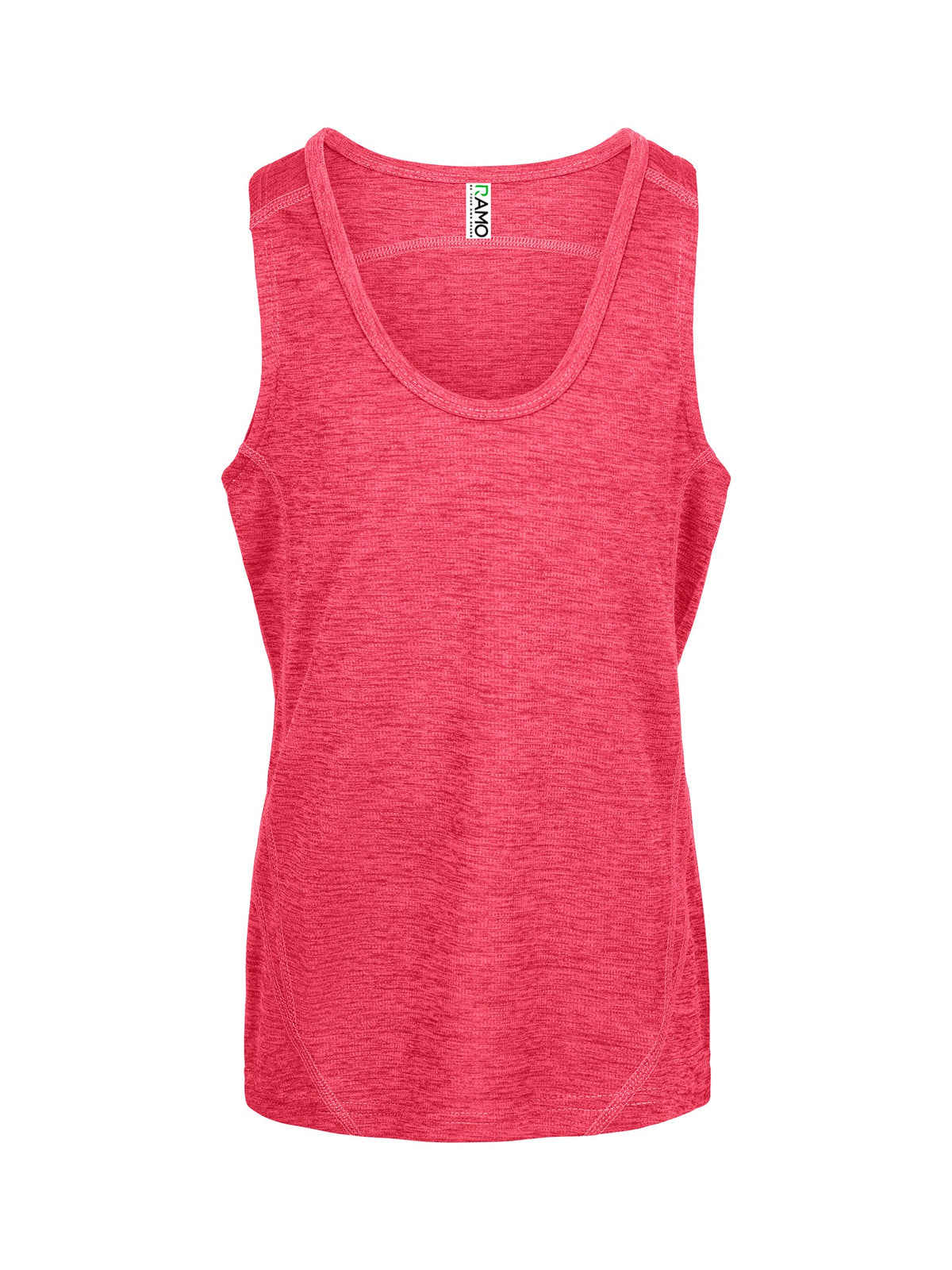 Kids' Challenger 100% polyester singlet - Red Marl - Front