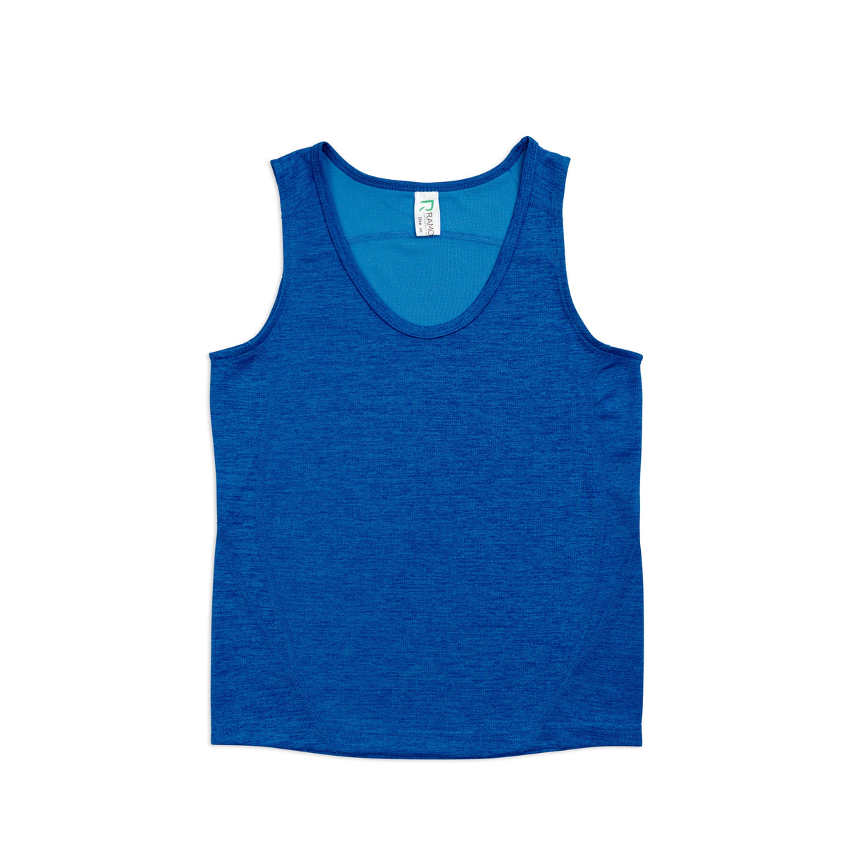 Kids' Challenger 100% polyester singlet - Royal Marl - Front