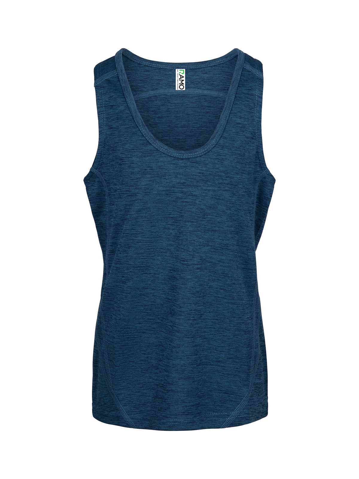 Kids' Challenger 100% polyester singlet - Teal Marl - Front