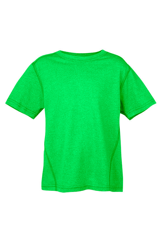 Kids Heather Tees - Greatness Range - Emerald Green Heather - Front