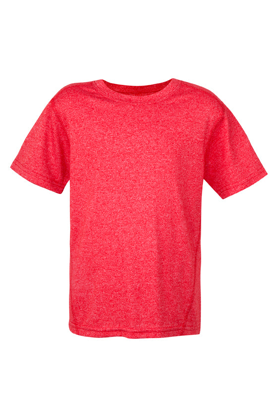 Kids Heather Tees - Greatness Range - Red Heather - Front