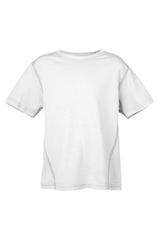 Kids Heather Tees - Greatness Range - White - Front