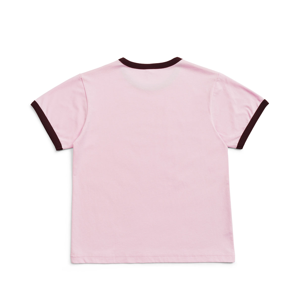 Kids' Ringer Tee - Pink/Brown - Back