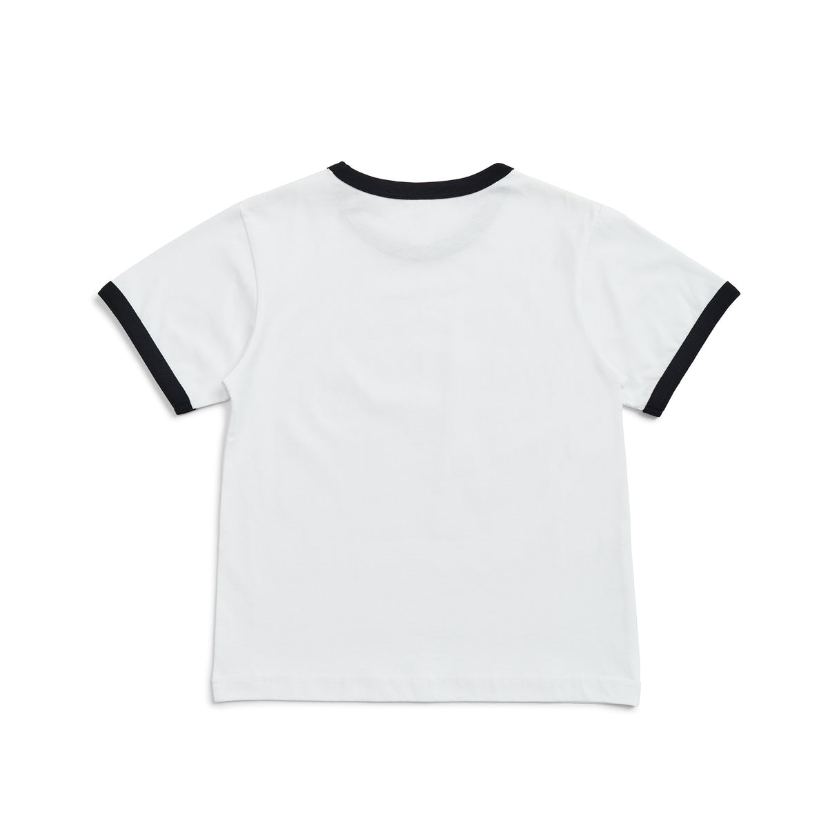 Kids' Ringer Tee - White/Black - Back