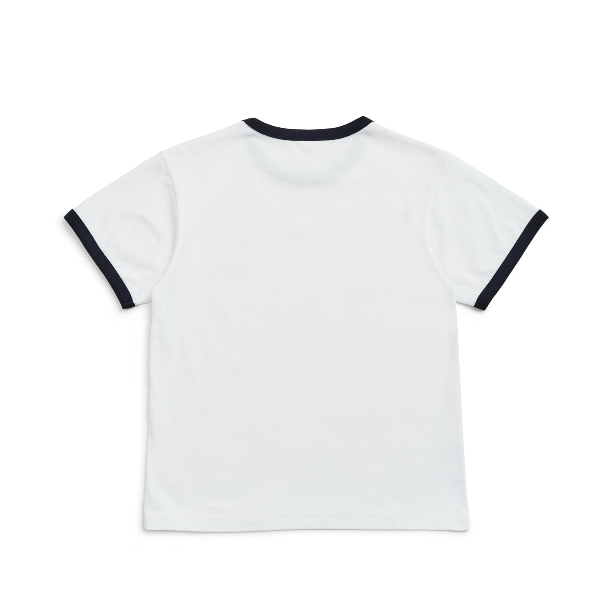 Kids' Ringer Tee - White/Navy - Back